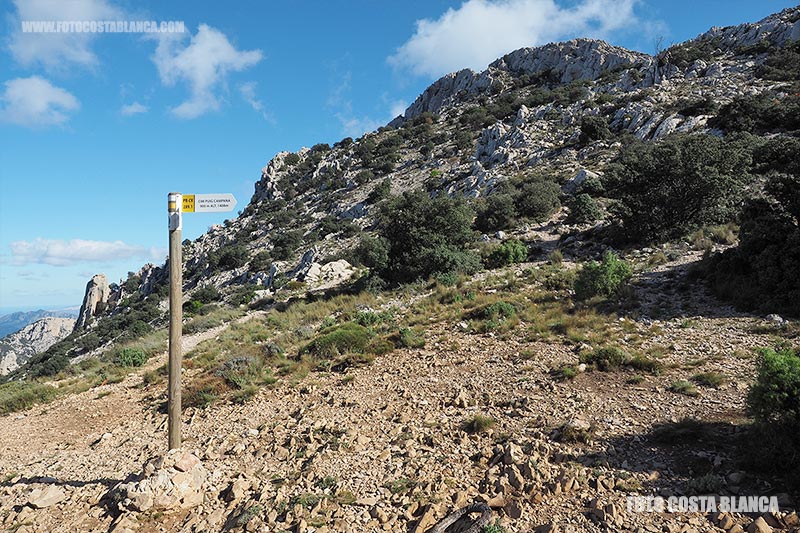 photograph trails summit puig campana images 