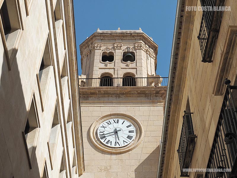 picture clock tower alicante municipal palace photographic gallery monuments alacant 